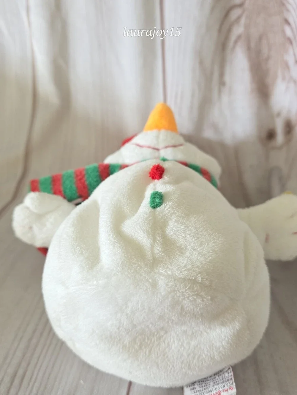 TY Pluffies Melton Snowman Plush Stuffed Toy Christmas TyLux 9 Inch 2003